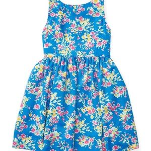 Ralph Lauren Blue Floral Kids Dress & Bloomers